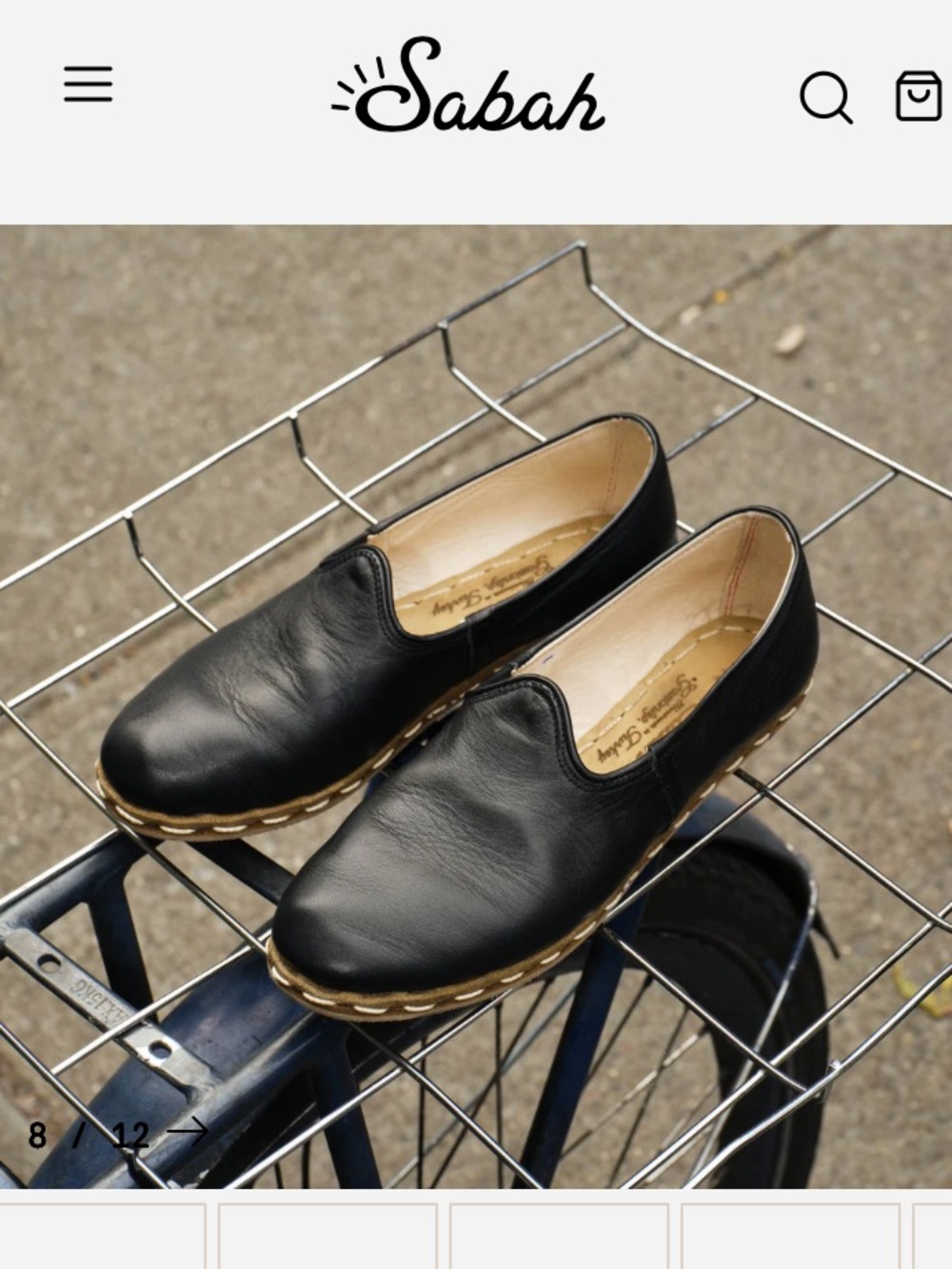 Size 6 EU37 like new Sabah black leather glove loafers - Picture 4 of 14